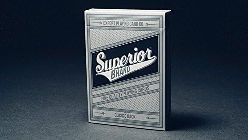 Murphy's Magic Supples, Inc. Superior | שחור | משחק קלפים מאת מומחה משחק Card Co | סיפון פוקר | אספני